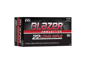 lot 27952 image: CCI Blazer, .22LR, LRN, 40 Grain, 50 Rounds
