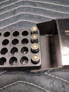 lot 27957 image: Black Rambo Ammo 9mm 124 grain JHP (Jacketed Hollow Point) personal defense ammunition 4 Rounds