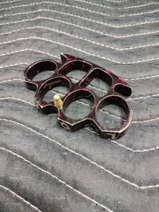lot 27970 image: Black and Red Splatter Knuckle Duster Love