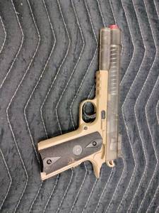 lot 27999 image: Soft Air Colt M4 & 1911 spring-powered airsoft pistol