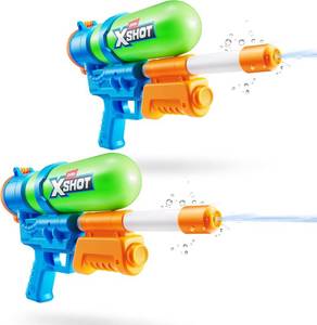 lot 21025 image: XSHOT Water Fast-Fill 80s Super Splash Water Blaster 2 Pack by ZURU   33ft