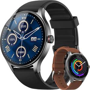 lot 21038 image: Fitpolo Smart Watch for Men  1.57 Display, IP68, HRSpO2, Bluetooth Call