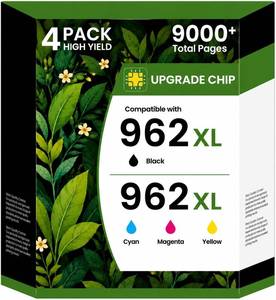 lot 21041 image: 962XL Ink Cartridges 4-Pack for HP OfficeJet Pro 90109015901890209025