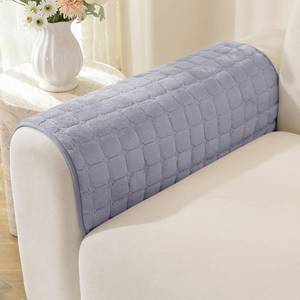 lot 21050 image: Fuzzy Pet Couch Cover for Dogs, Non-Slip 17.6 x 17.6, Light Gray