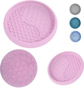lot 21054 image: YAMI Dog Lick Bowl & Mat, Slow Feeder, Enrichment Toy, Silicone, Light Pink