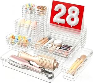lot 21062 image: A-LuGei Military Grade Drawer Organizer, Makeup Organizer, Holds 177 Items