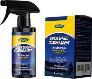lot 21070 image: 2 Pack Ceramic Car Coating Spray, 3-in-1 Wax &amp Polish, Hydrophobic Shine, 4 oz