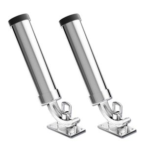 lot 21109 image: Rod Holders for Fishing Boat, 2-Pack, Marine-Grade Stainless 316, DeckRail
