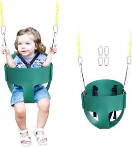 lot 21126 image: High Back Toddler Swing Seat, 3-Point Harness, 66in Chain, Ages 6-24m