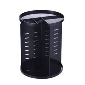 lot 21172 image: Cosmetic Storage Box, 360  Rotating Organizer for Makeup (WhitePreto)