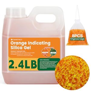 lot 21173 image: Orange Silica Gel Desiccant Beads 2.4LBS - Indicating Moisture Absorbers