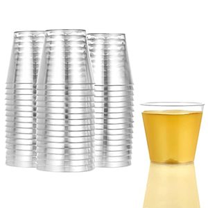 lot 21186 image: 100 Count Shot Glasses, Premium Clear Plastic 1oz Disposable Cups