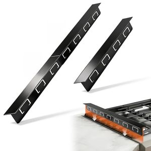 lot 21216 image: T Design Stove Gap Covers 2 Pack, Adjustable 13.8 27.5 in, Stainless Steel