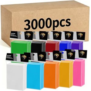 lot 21235 image: 3000 Counts Card Sleeves for Trading Cards, 10 Colors, Premium Matte