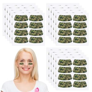 lot 21237 image: Cholemy 120 Pairs Eye Black Stickers, Camouflage Green2  Baseball, Football