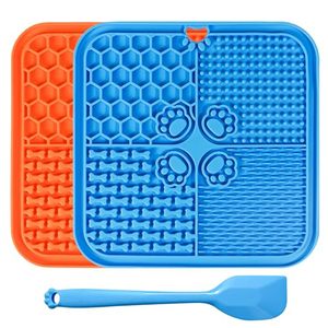lot 21249 image: Lick Mat for Dogs, Slow Feeder with Suction Cups for Dog Anxiety Relief