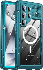 lot 21254 image: Samsung Galaxy S24 Ultra Waterproof Case MagSafe IP68 Screen Protector Teal
