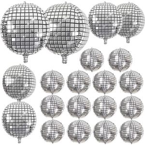 lot 21260 image: Disco Ball Balloons Assorted for 70s 80s Themed Party Decor Supplies