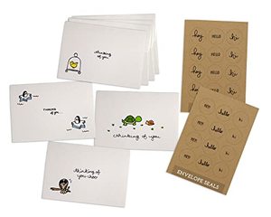 lot 21272 image: Sugartown Greetings Animals Thinking of You Pack - 24 Cards & Envelopes