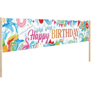 lot 21283 image: Tingjoo Splish Splash Pool Party Birthday Banner Summer,Exquisite Style