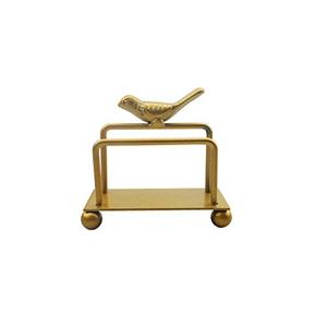 lot 21301 image: Metal Desktop Card Holder - Business Card Display Stand, Bird Design, 1 Pack