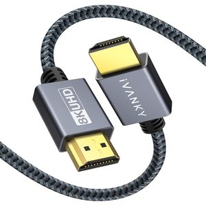 lot 21308 image: IVANKY 10K 8K HDMI Cable 6.6 FT, Ultra High Speed 48Gbps HDMI 2.1 Cable