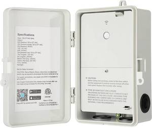 lot 21340 image: DEWENWILS Heavy Duty Pool Timer, WiFi Smart Timer Box - 40A 120-277VAC 2HP