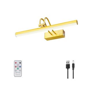 lot 21343 image: Gallery Lights Wireless,5000mAh Wireless Wall Sconce,13 Plated Gold
