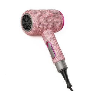 lot 21344 image: Bling Diamond Dryer, 1800W Ionic Hair Dryer, 3 Heat2 Speed, Pink