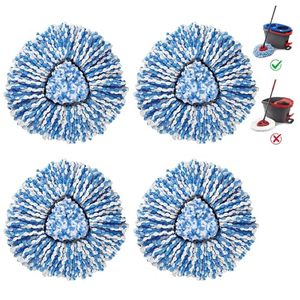 lot 21353 image: BonusLife 4-Pack Mop Head for O-Ceda RinseClea Spin Mop, Microfiber