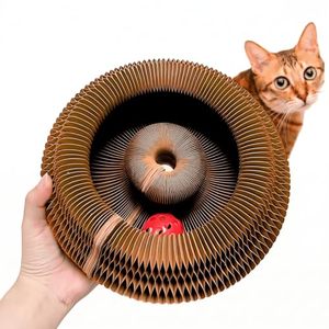 lot 21358 image: KITTY KURLZ Interactive Cat Toy & Cardboard Cat Scratcher