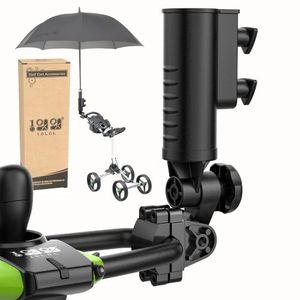 lot 21370 image: 10L0L Heavy Duty Golf Push Cart Umbrella Holder, Windproof Universal Stand