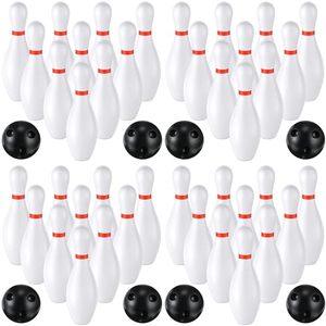 lot 21375 image: RoundFunny 4 Pack 6.3 Inch Kids Bowling Set Indoor and Outdoor Game for Kid