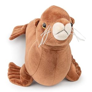 lot 21405 image: Sea Lion Plush Toy - Soft Realistic Fur Seal Stuffed Toy, Marine, 10in