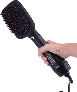 lot 21410 image: Blow Dryer Brush Hair Dryer One-Step Straightener Paddle Brush
