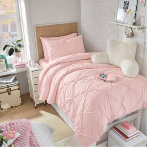 lot 21450 image: Maple&Stone Twin XL Comforter Set Pink, Extra Long 5 Pieces Bedding Sets