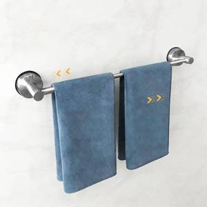 lot 21460 image: Towel Rack for Bathroom Suction Cup Towel Bar 14.6-24in Adjustable