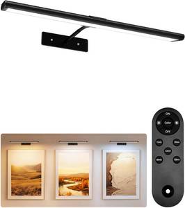 lot 21475 image: EZVALO Picture Light for Wall, 16 Rechargeable LED Art Display Light