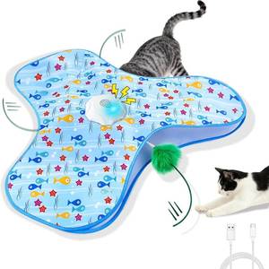 lot 21484 image: USB Rechargeable Interactive Cat Toy Motion-Activated Hide & Seek