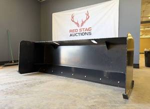 lot 9046 image: Unused JCT 96in Skid Steer Pusher Box