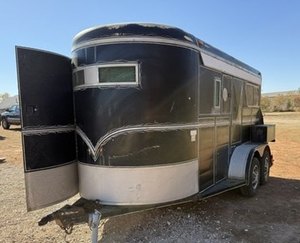 lot 9000D image: W-W Performer 16ft Enclosed Tandem Axle Horse  Livestock Trailer