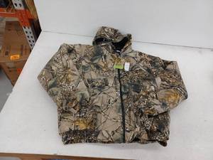 lot 19852 image: Burly Camo Insulated Hooded Jacket Large