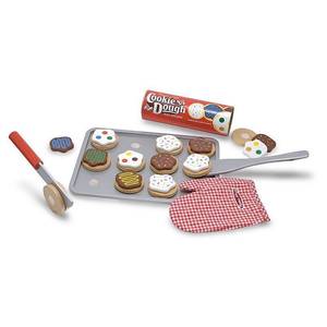 lot 19866 image: Melissa & Doug Slice and Bake Wooden Cookie Play Food Set