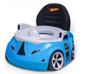 lot 19897 image: Hot Wheels Potty Trainer Toilet Seat w Backrest