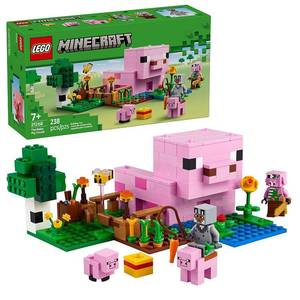 lot 19918 image: LEGO Minecraft 21268 The Baby Pig House Building Set