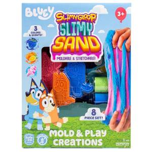 lot 19923 image: Bluey Slimygloop Slimy Sand Mold & Play Creations 8pc Set