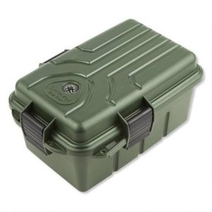 lot 19951 image: Survivor Dry Box Waterproof Storage Container w Compass