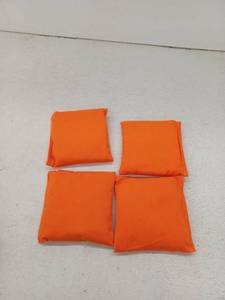 lot 19960 image: Classic Cornhole Set Orange Bean Bags