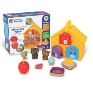 lot 19964 image: Learning Resources Three Bear Family Storytime Picnic