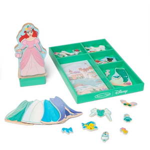 lot 19987 image: Melissa & Doug Disney Princess Ariel Magnetic Dress-Up Doll